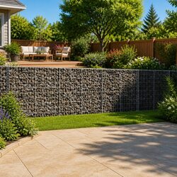 450x100x100 cm Gabion Basket with Cover for Landscaping