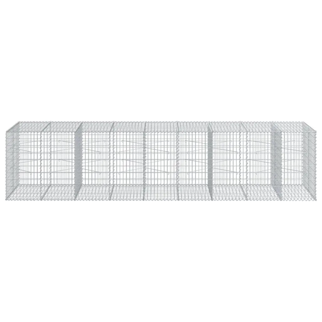 450x100x100 cm Gabion Basket with Cover for Landscaping