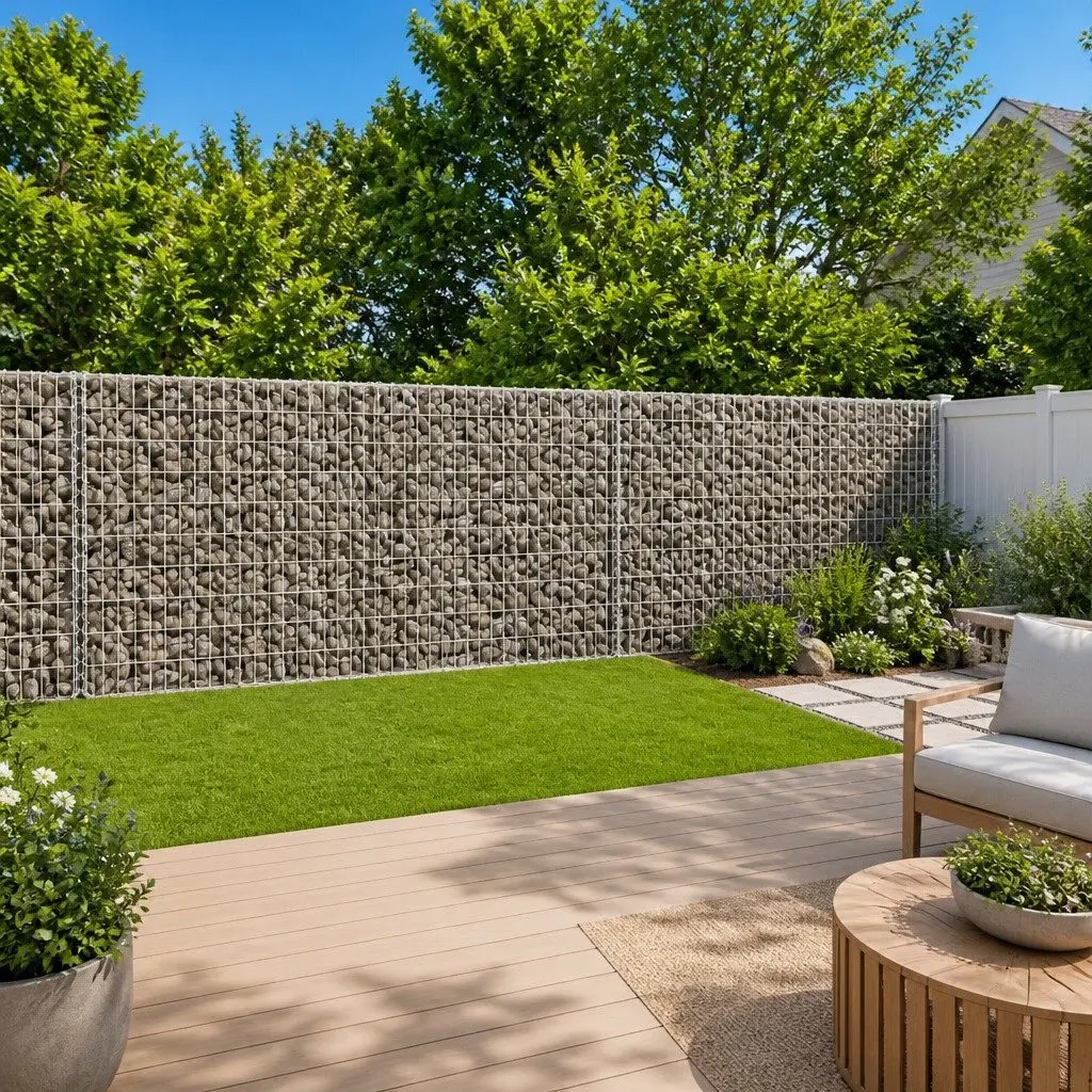Galvanised Iron Gabion Basket 500x100x100cm