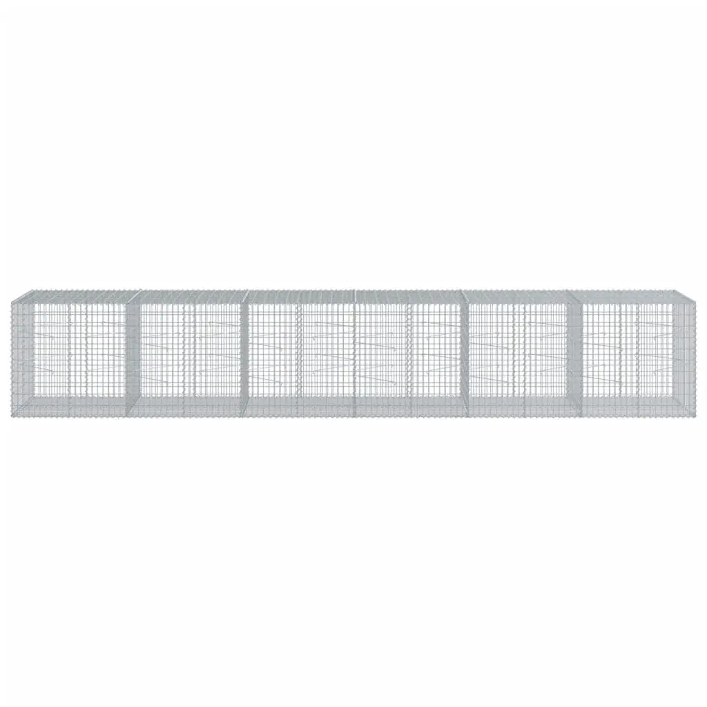 Gabion Basket with Cover 600x100x100 cm