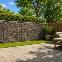High-Quality Gabion Basket with Cover 750x100x100 cm