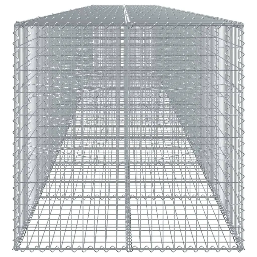 Gabion Basket Galvanised Iron Wire 1000x100x100 cm Silver