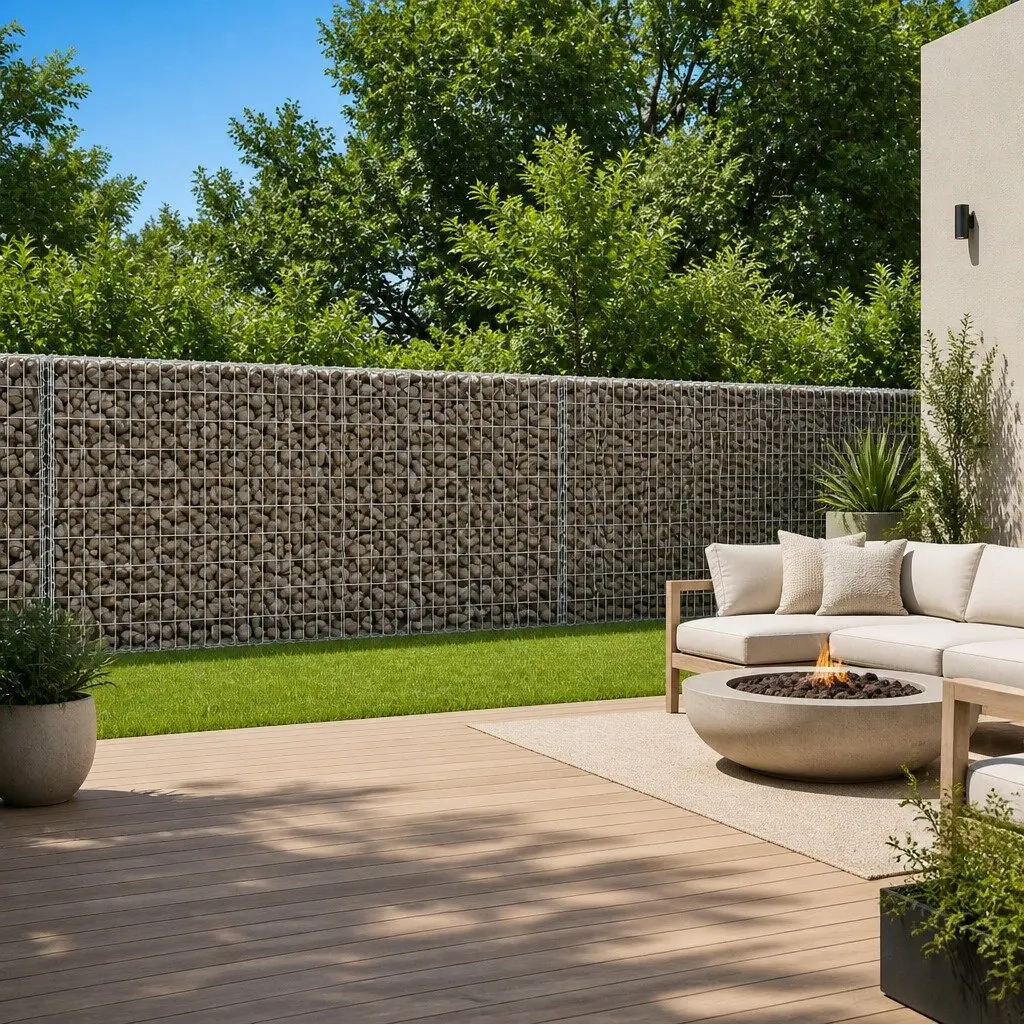 Gabion Basket Galvanised Iron Wire 1100x100x100 cm Silver Garden Cage