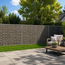 Durable Gabion Basket with Cover 1200x100x100 cm