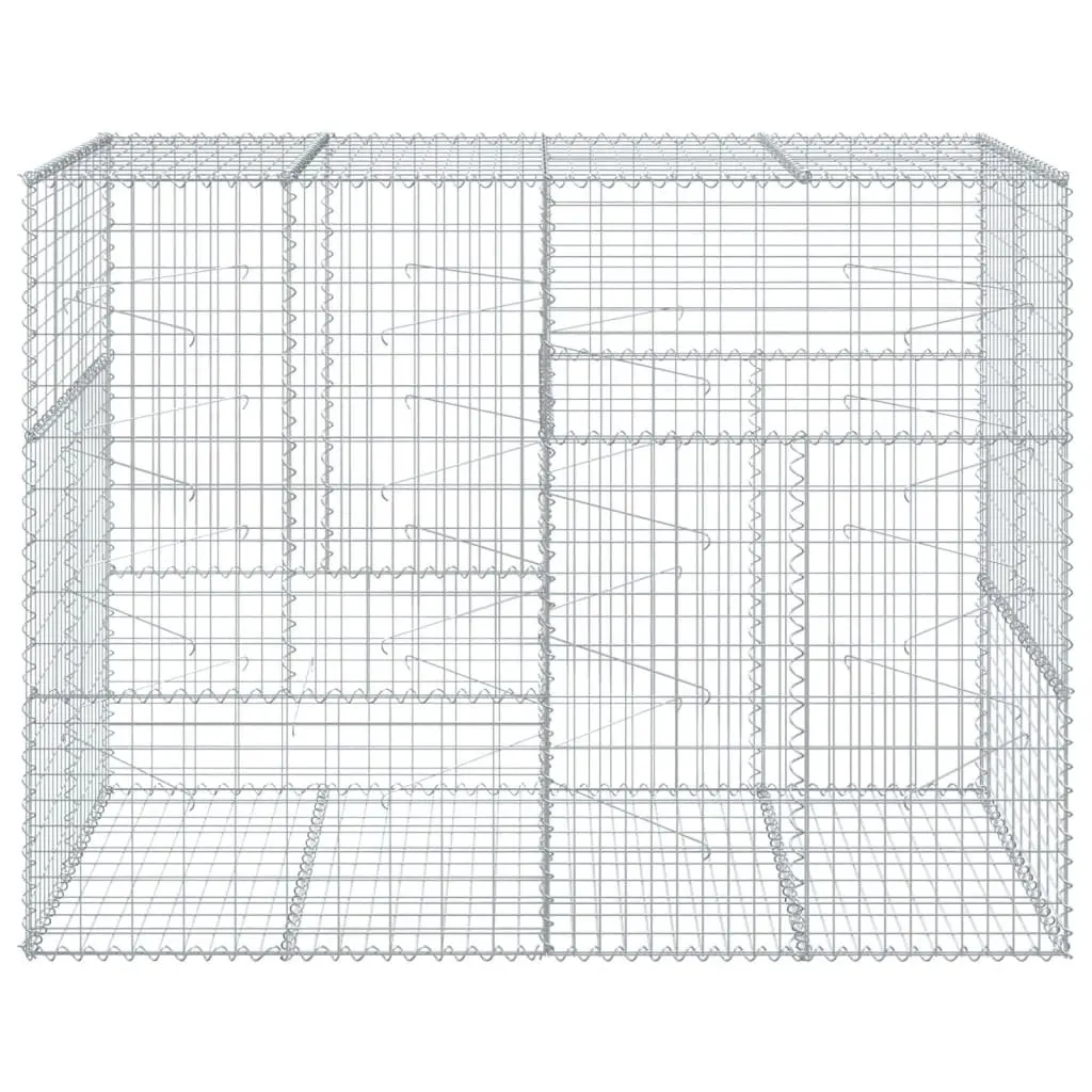 Gabion Basket Galvanised Iron Wire 200x100x150 cm Silver
