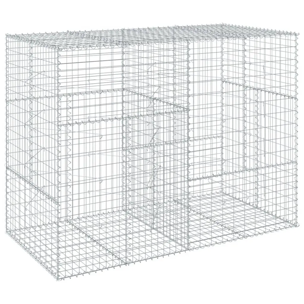 Gabion Basket Galvanised Iron Wire 200x100x150 cm Silver
