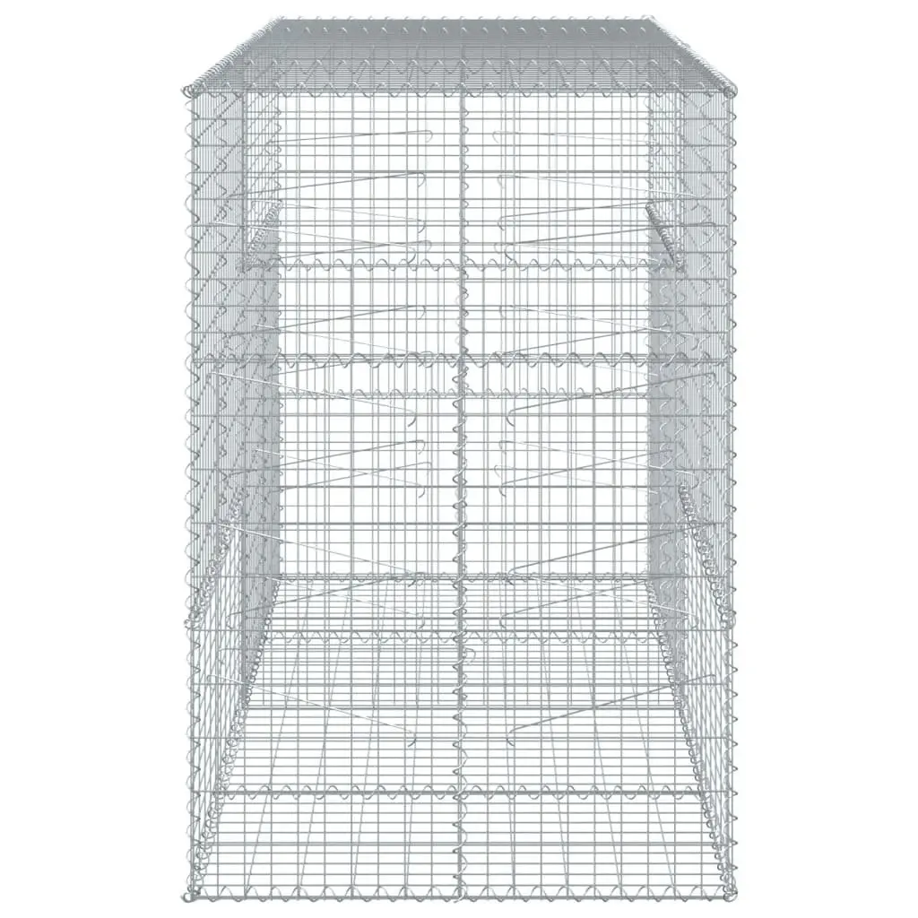 Gabion Basket Galvanised Iron Wire 200x100x150 cm Silver