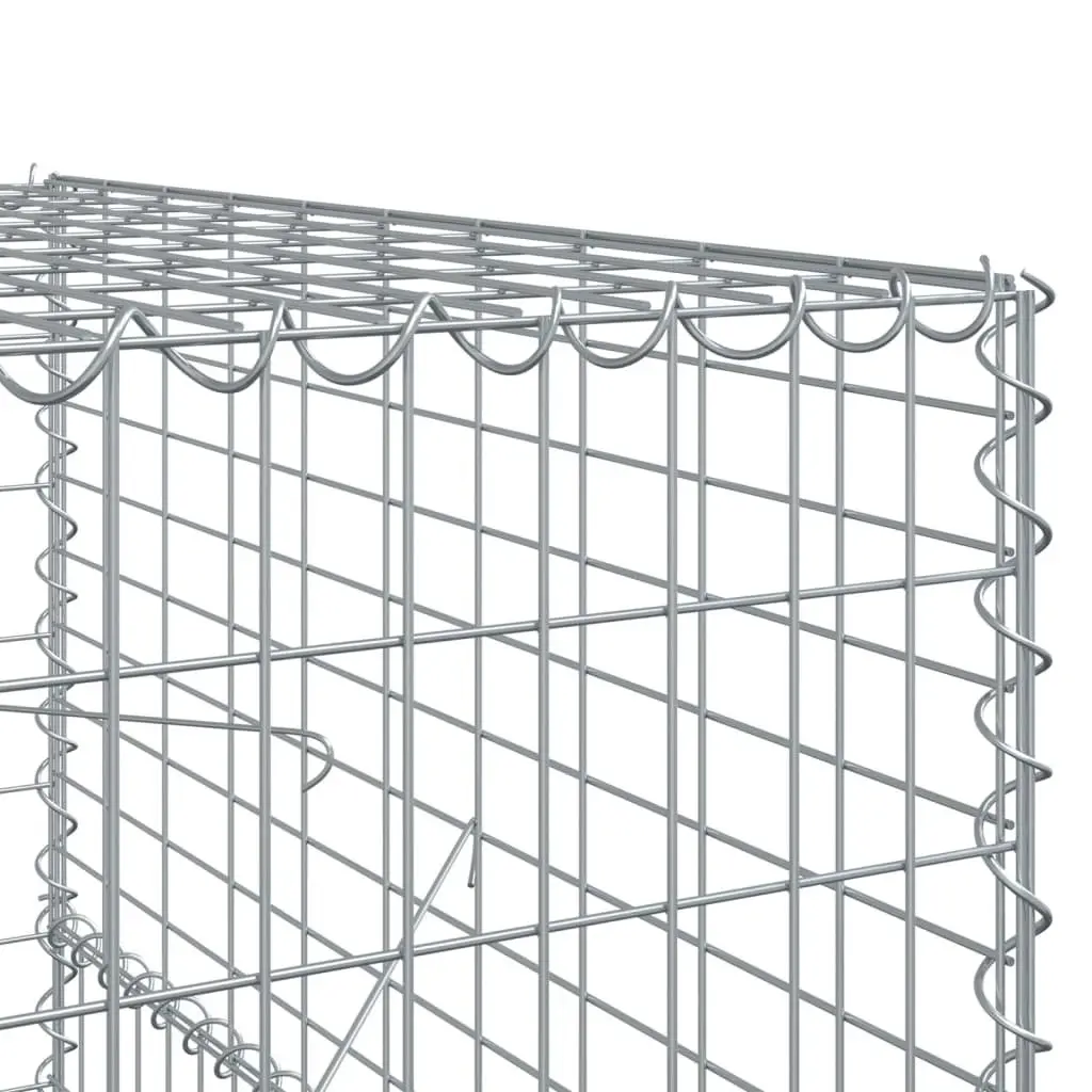 Gabion Basket Galvanised Iron Wire 200x100x150 cm Silver
