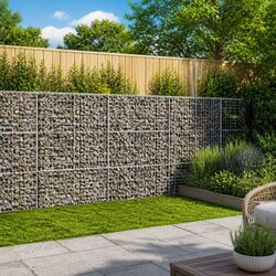 Durable Gabion Basket with Cover 300x100x150 cm
