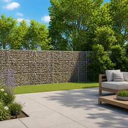 Heavy-Duty Gabion Basket 400x100x150cm for Outdoor Use