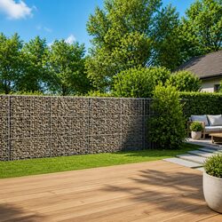Durable Gabion Basket with Cover 600x100x150 cm