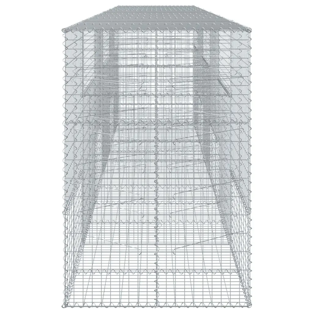 Gabion Basket Galvanised Iron Wire 600x100x150 cm Silver
