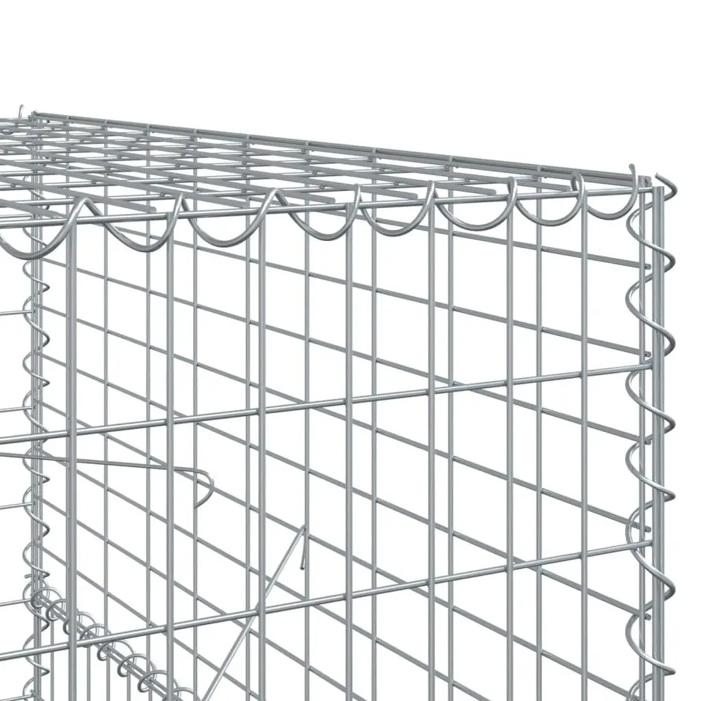 Gabion Basket Galvanised Iron Wire 600x100x150 cm Silver