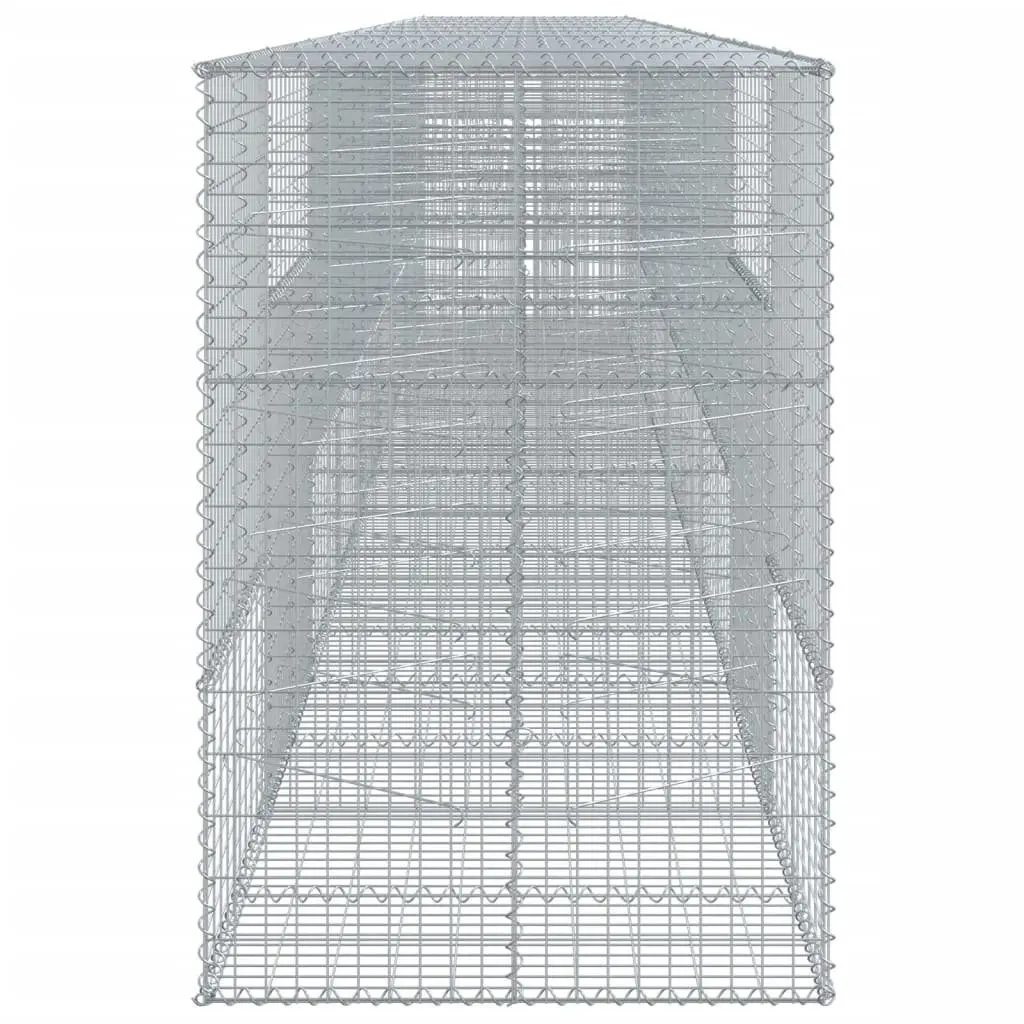 Gabion Basket Galvanised Iron 900x100x150 cm Silver