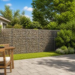Heavy-Duty Gabion Basket with Cover 1000x100x150 cm