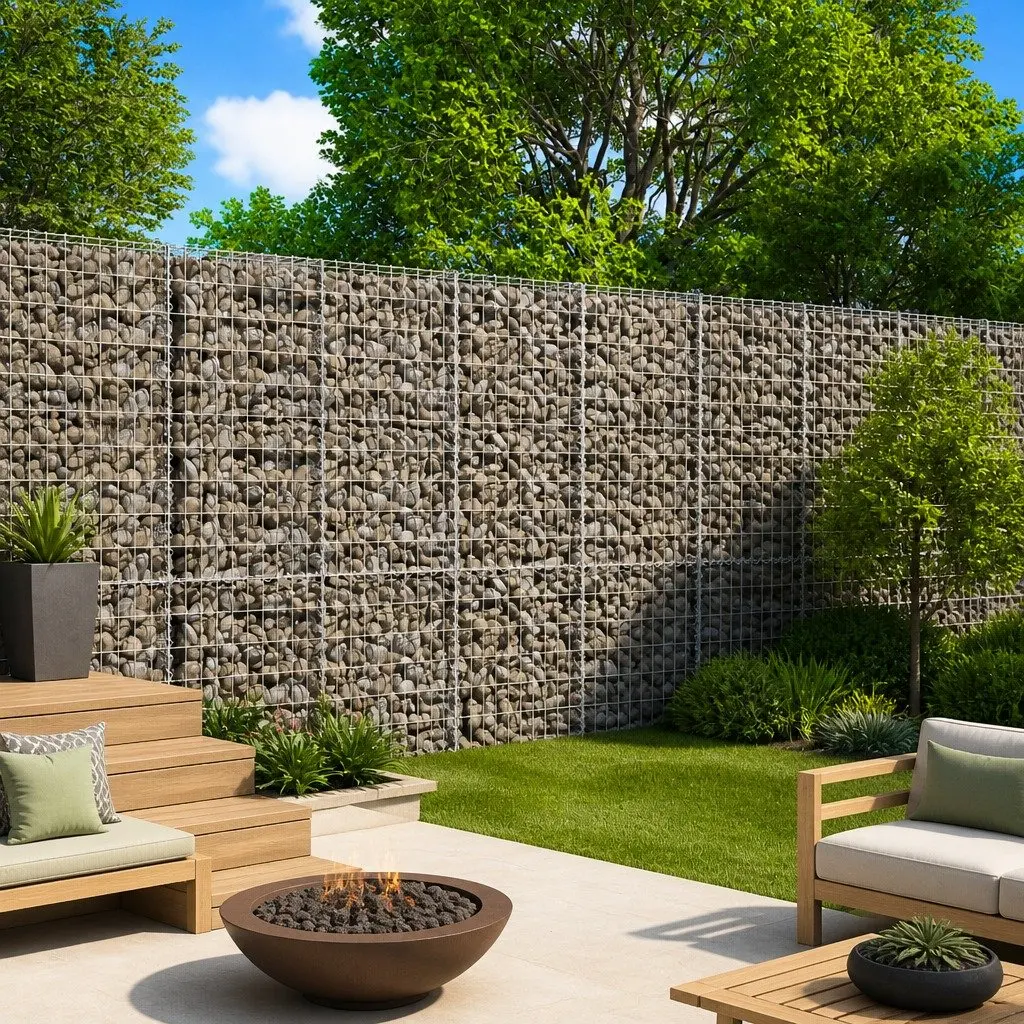 Gabion Basket Galvanised Iron Wire 250x100x200 cm Silver