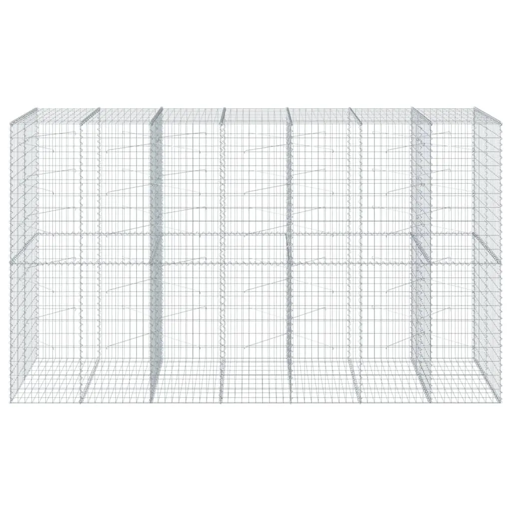 Gabion Basket Galvanised Iron Wire 350x100x200cm Silver