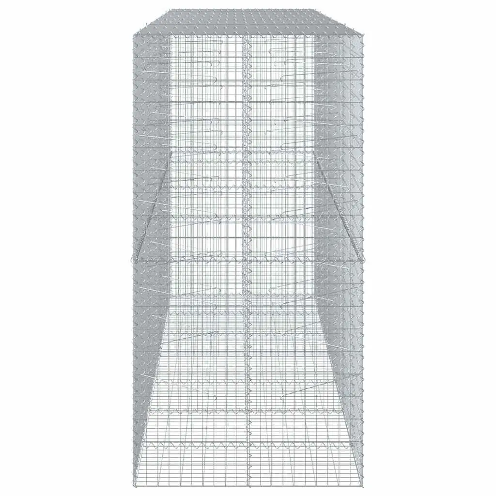 Gabion Basket Galvanised Iron Wire 350x100x200cm Silver