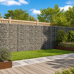 Durable Gabion Basket with Cover 500x100x200 cm