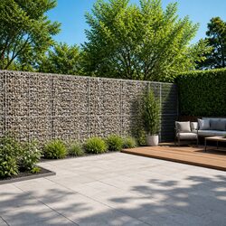Heavy-Duty Gabion Basket with Cover 800x100x200 cm