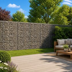 Durable Galvanised Iron Gabion Basket with Cover 850x100x200 cm