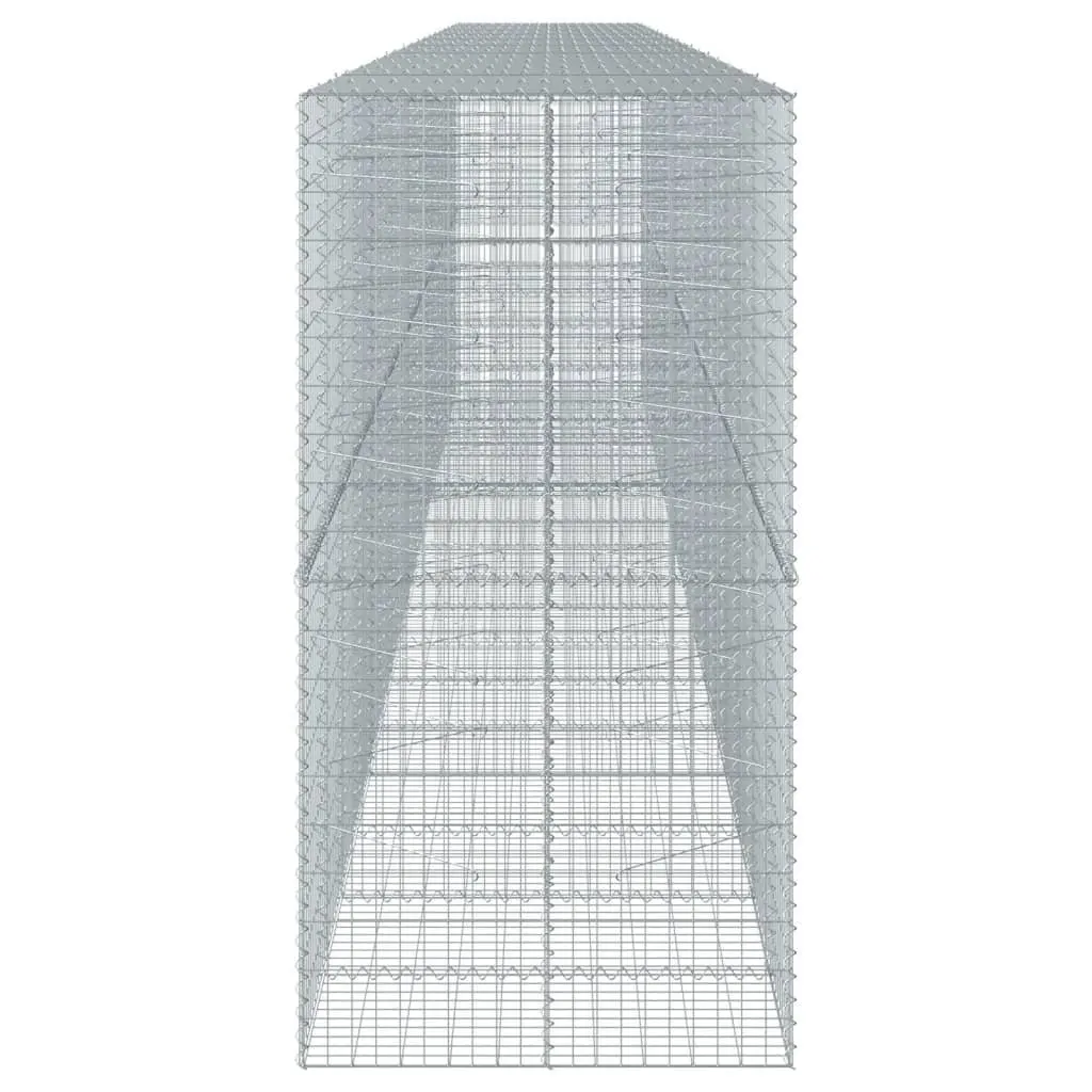 Gabion Basket Galvanised Iron Wire 900x100x200 cm Silver