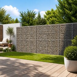 Robust Gabion Basket 1050x100x200 cm for Gardens