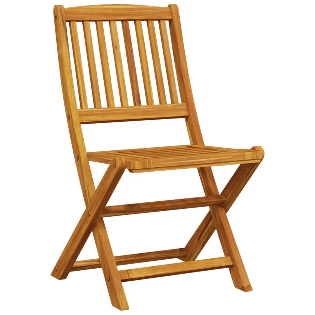 Solid Wood Acacia Folding Bistro Set for Outdoor Spaces
