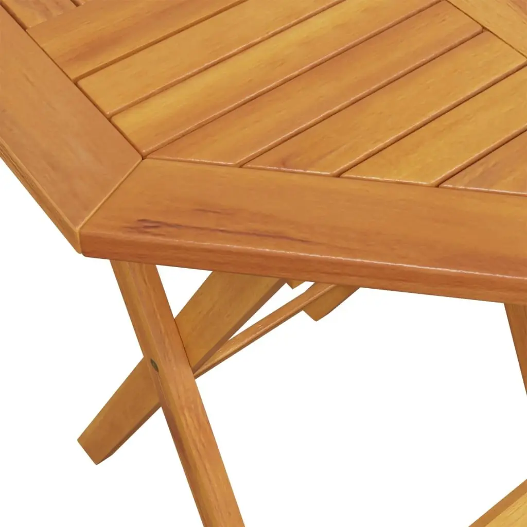 Solid Wood Acacia Folding Bistro Set for Outdoor Spaces