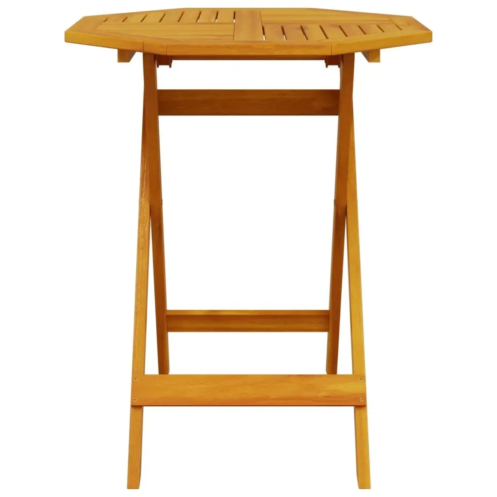 3 Piece Folding Bistro Set in Solid Acacia Wood