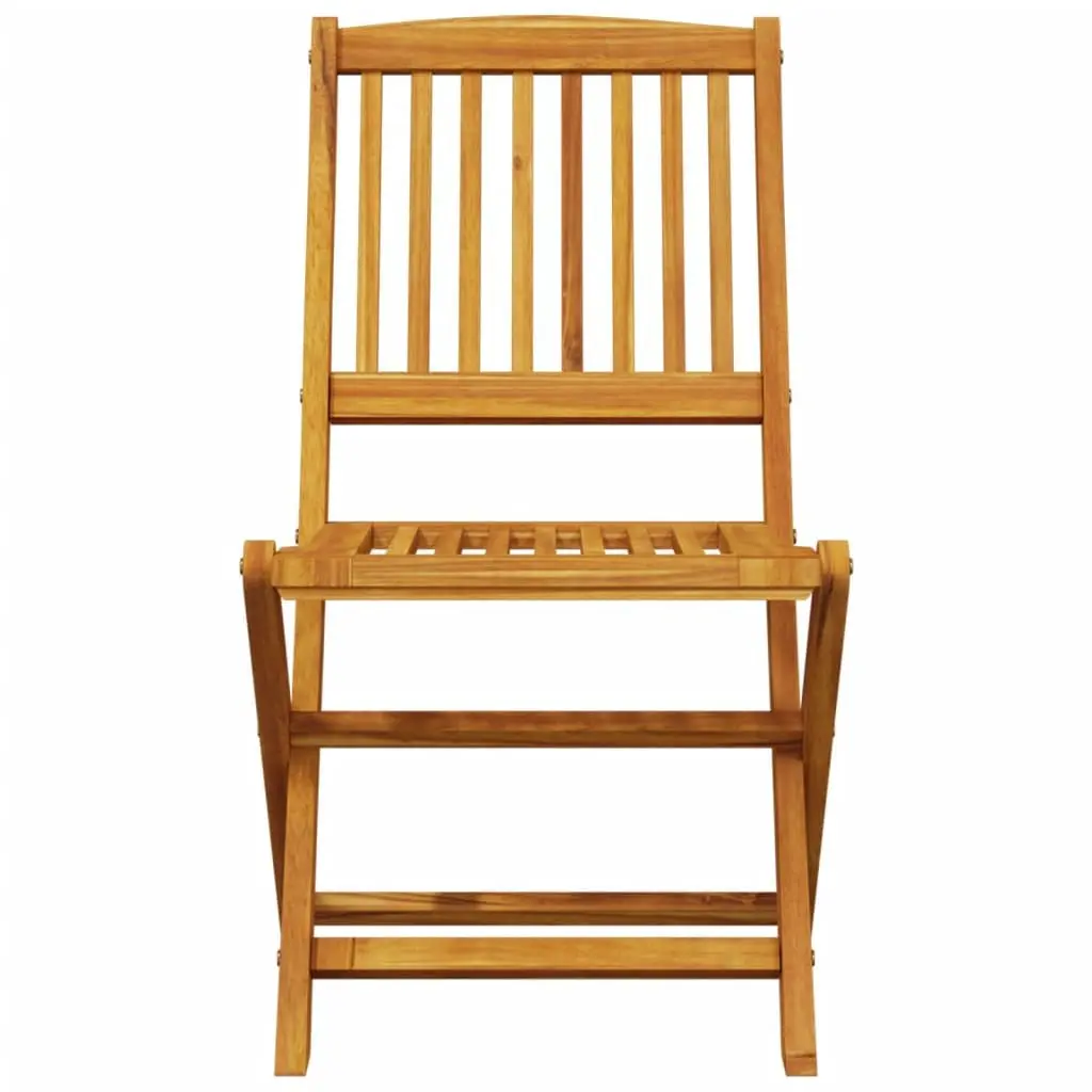3 Piece Folding Bistro Set in Solid Acacia Wood