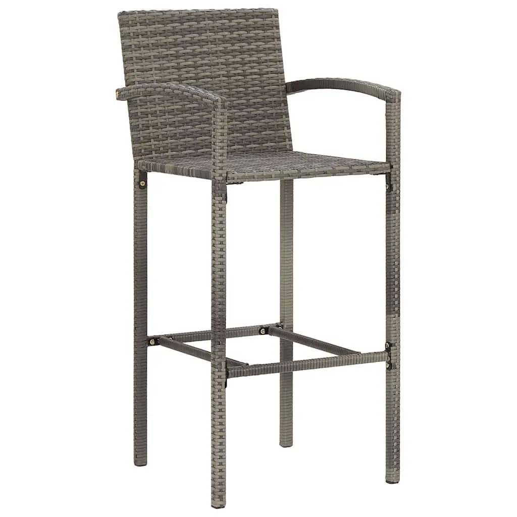 5-Piece Grey Garden Bar Set with Durable Construction