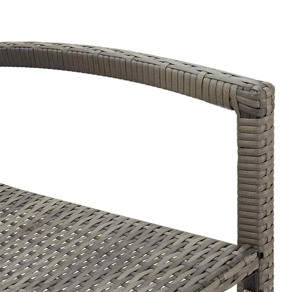 5-Piece Grey Garden Bar Set with Durable Construction