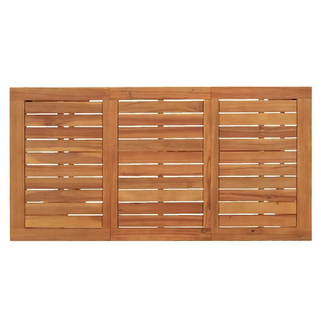 7 Piece Garden Bar Set Acacia Wood and Poly Rattan Brown