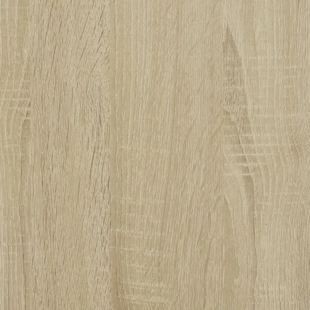 Bed Frame Engineered Wood 150x200 cm Sonoma Oak with Headboard Slatted Base Storage Drawers