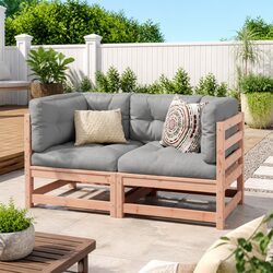 Sturdy 2-Piece Garden Sofa Set for Outdoor Comfort