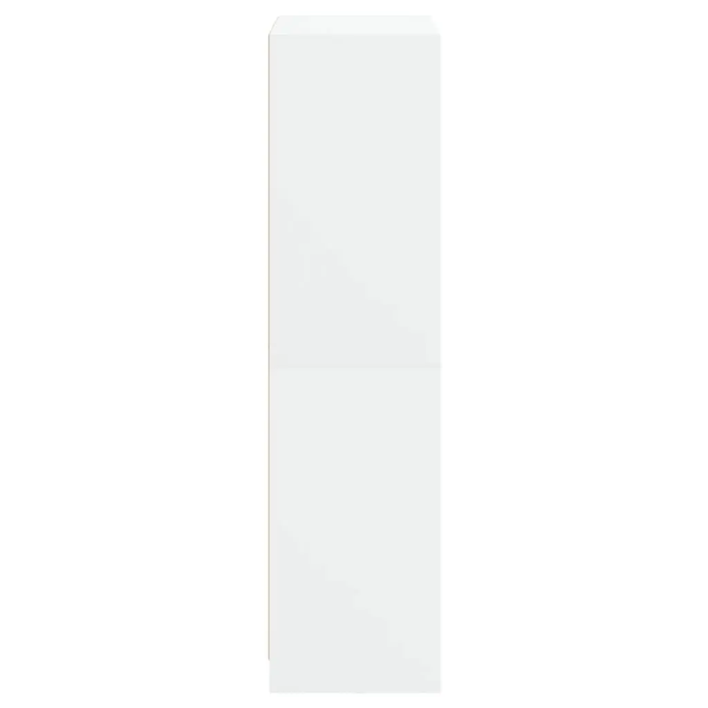 Highboard Storage Cabinet Engineered Wood 68x37x142cm White