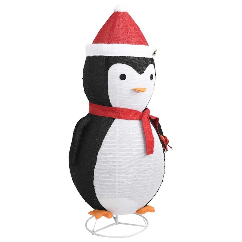Snow Penguin Decoration Figure Thick Fabric 180cm LED Lights Indoor Outdoor