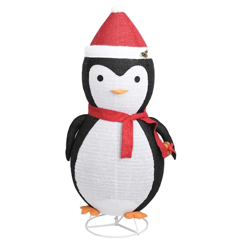 Snow Penguin Decoration Figure Thick Fabric 180cm LED Lights Indoor Outdoor