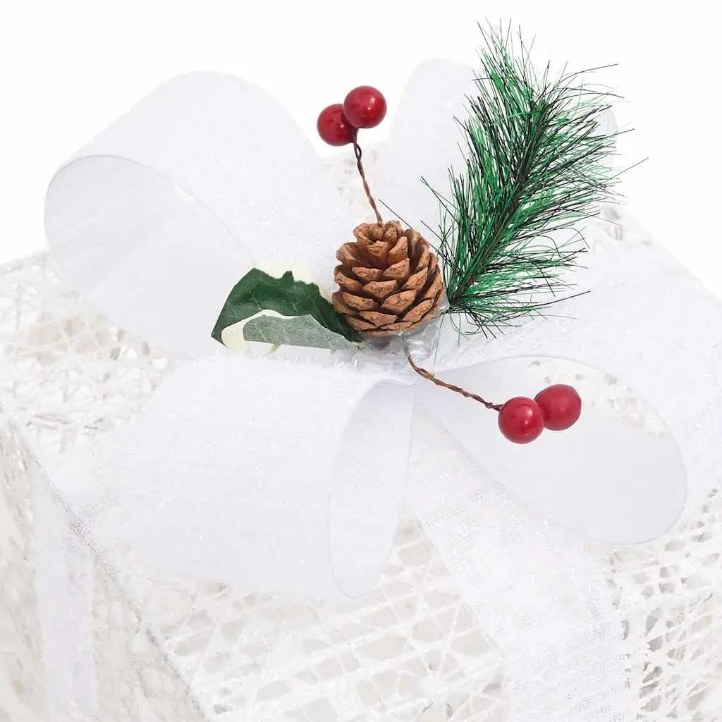 Decorative Christmas Gift Boxes with 60 LED Lights