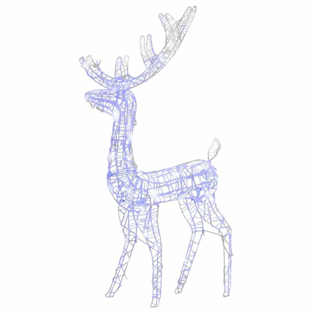 Reindeer Decoration Acrylic 128cm Blue