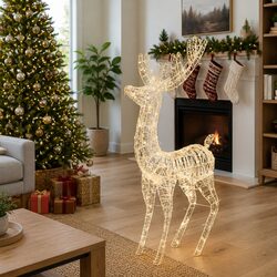 Standing Christmas Reindeer Decoration 180cm 250 LED Warm White
