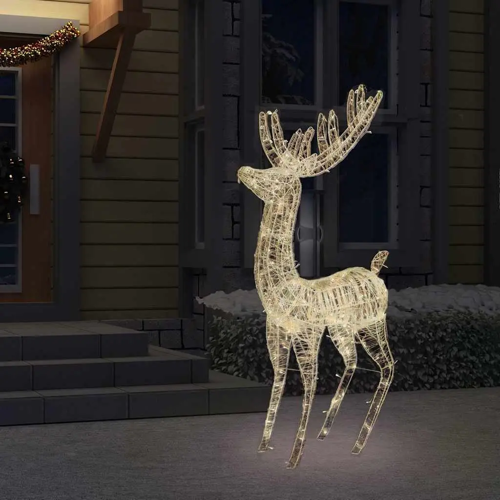 Outdoor 180cm Acrylic Christmas Reindeer with 250 LED Lights