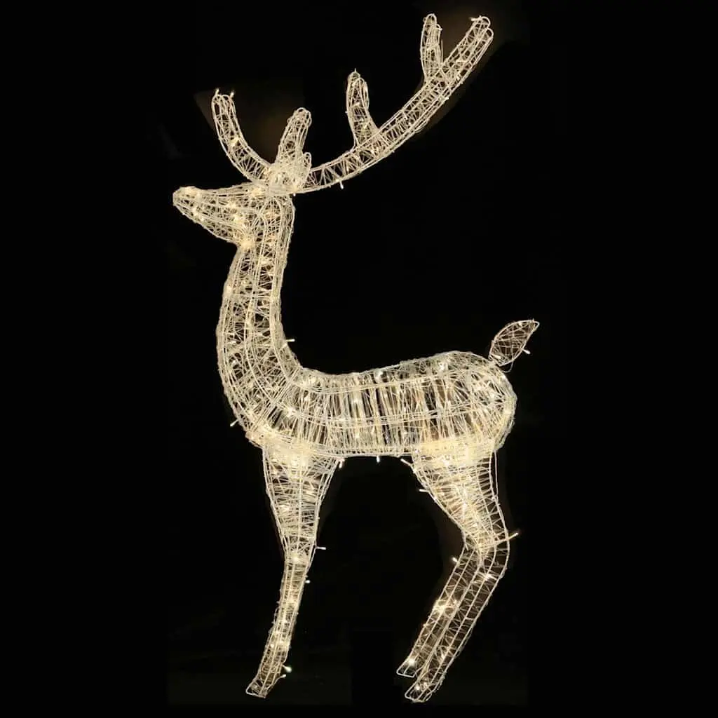 Outdoor 180cm Acrylic Christmas Reindeer with 250 LED Lights