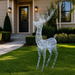 Deluxe Standing Christmas Reindeer with 250 LED Lights