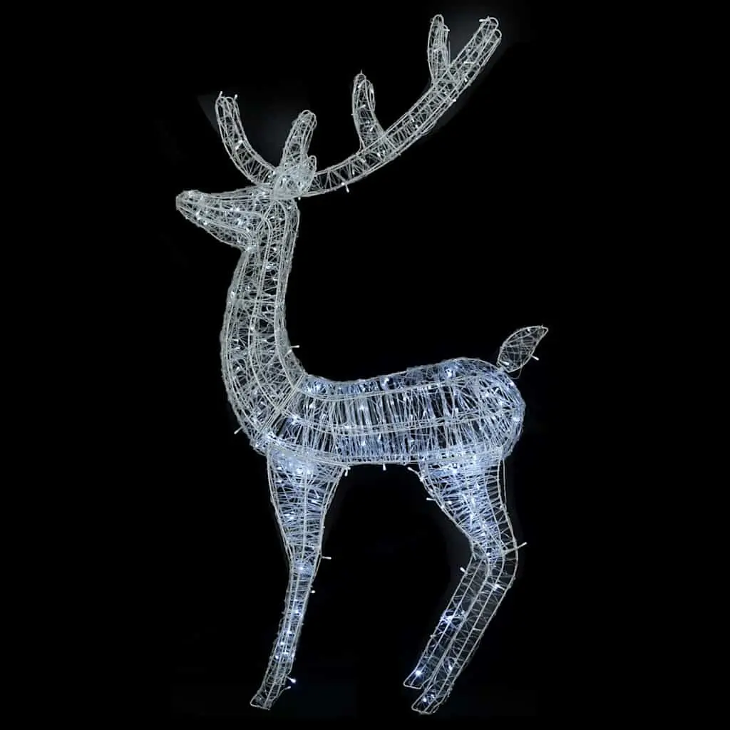 XXL Acrylic Christmas Reindeer 180cm Cold White