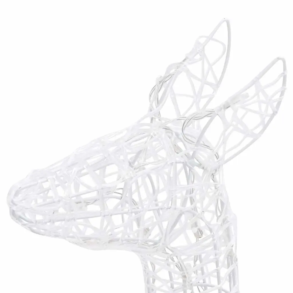 Acrylic Christmas Decoration Reindeer Family 300 LED Cold White 5m Indoor Outdoor