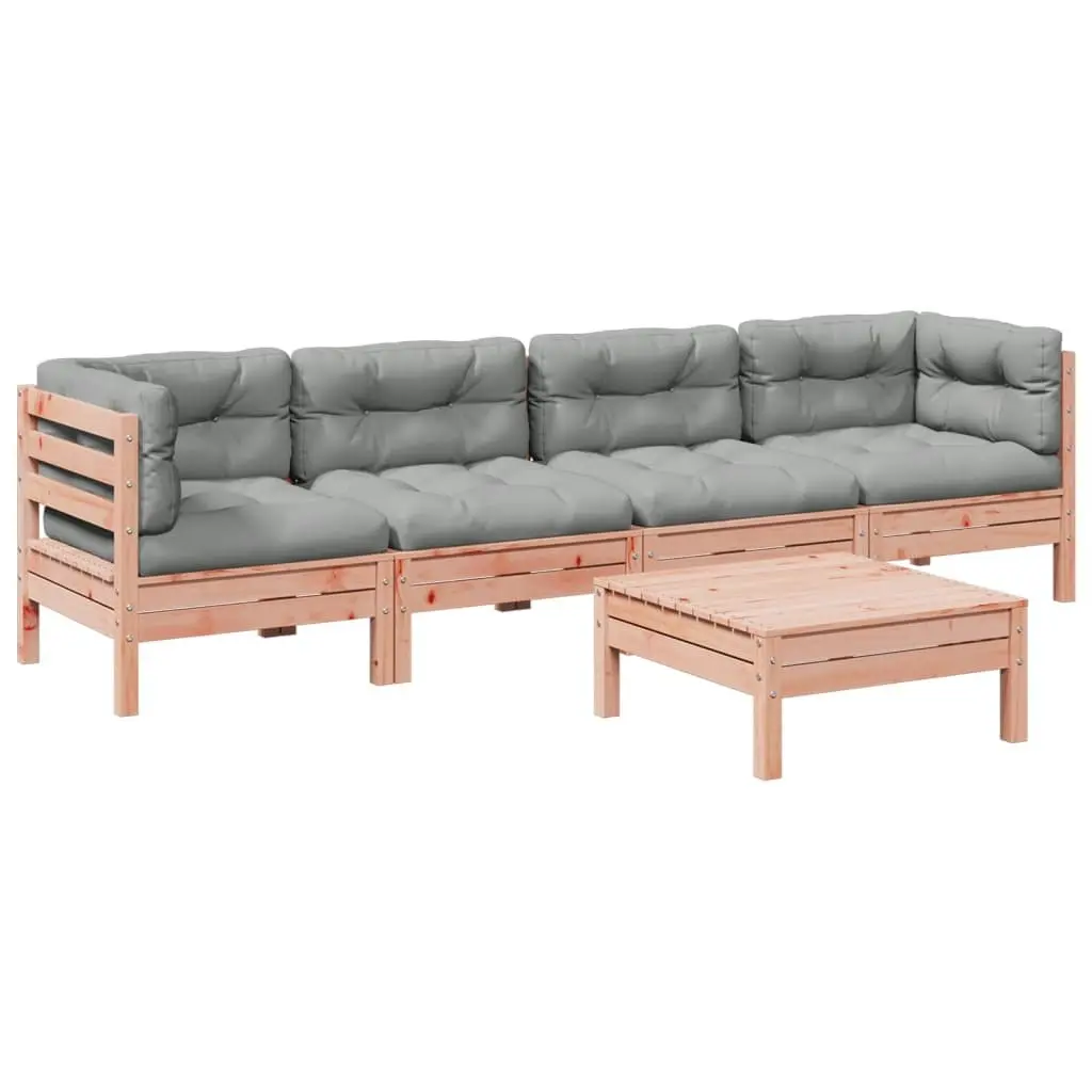 5-Piece Garden Sofa Set with Cushions