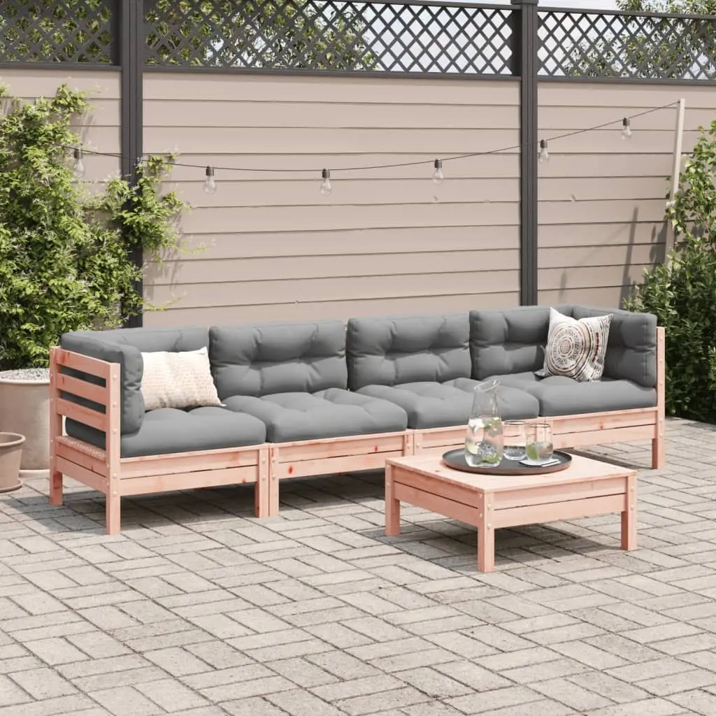 5-Piece Garden Sofa Set with Cushions