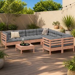 Quality 9 Piece Garden Sofa Set for Outdoor Living